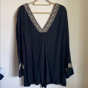 Black and Gold Romper